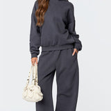 Oversize Damen Jogginganzug – Bequemes Zweiteiler Set