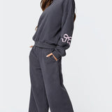 Oversize Damen Jogginganzug – Bequemes Zweiteiler Set