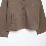 Cropped Wolljacke mit Knopfleiste – Zeitlos, Parisian & Herbstready