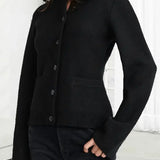 Maria | Klassische Damen-Strickjacke mit Knopfleiste Zendoo.de