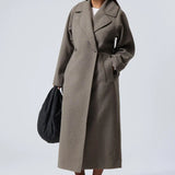 Emilia | Langer Wollmantel im Oversize-Stil Zendoo.de