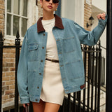 Isabelle | Kontrast-Jeansjacke Zendoo.de