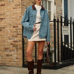 Isabelle | Kontrast-Jeansjacke Zendoo.de