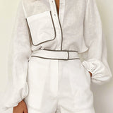 Lina | Elegantes Zweiteiler-Set mit Kontrastdetails