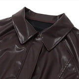 Gercy | Übergroße Kunstlederjacke Zendoo.de