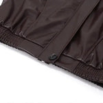 Gercy | Übergroße Kunstlederjacke Zendoo.de