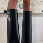 Sophie | Hochwertige Hilary-Stiefel aus Schwarzem Rindsleder – Eleganz und Qualität Zendoo.de