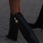 Sophie | Hochwertige Hilary-Stiefel aus Schwarzem Rindsleder – Eleganz und Qualität Zendoo.de