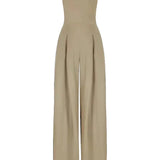 Eleganter trägerloser Damen Jumpsuit in Dunkelblau – Perfekt für Abendveranstaltungen & Partys