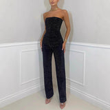 Strapsloser Denim Jumpsuit – Eleganter Einteiler mit figurbetontem Schnitt