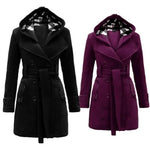 Chloe | Schicke Damen-Karierte Wollmantel Zendoo.de