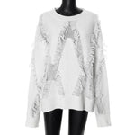 Clara | Übergroßer Pullover mit Quasten für Damen Zendoo.de