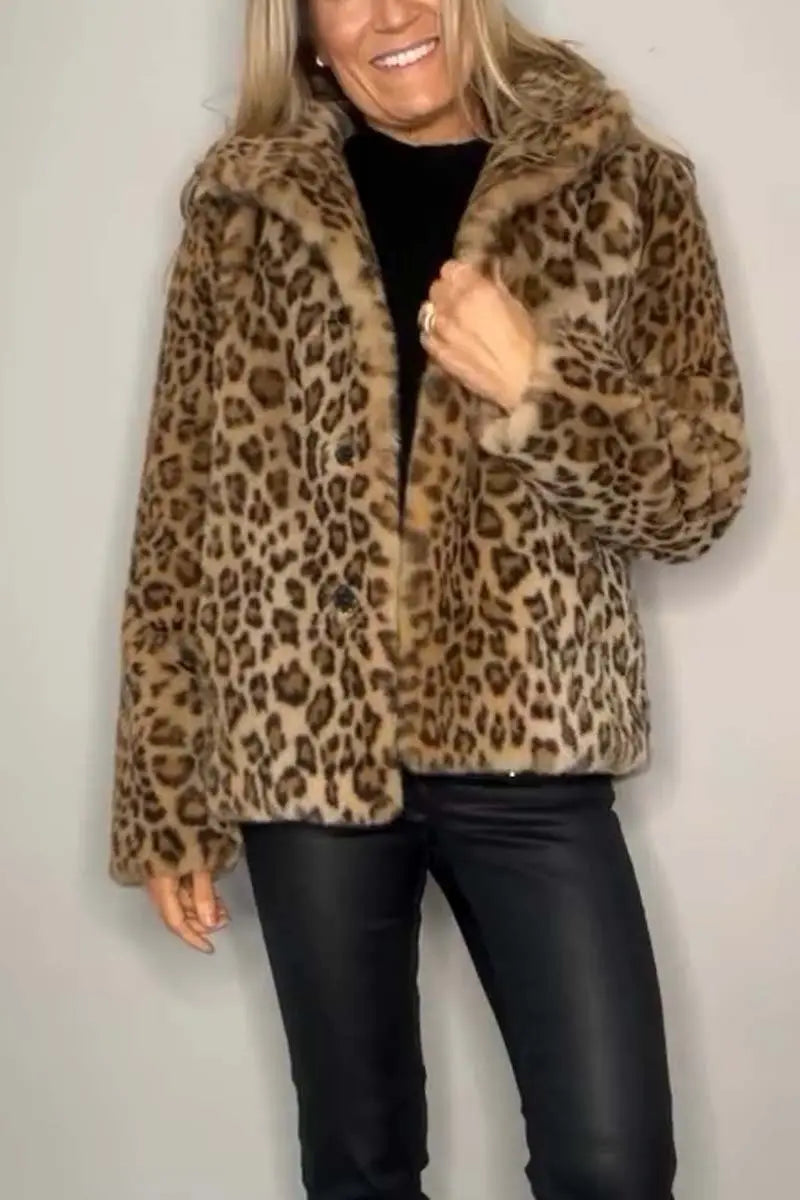 Leopard | Kunstfell-Jacke für den Winter Zendoo.de