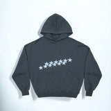 Oversized Damen Hoodie mit Sternen-Print - Streetwear