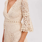 Elina | Offwhite Spitzenkleid Zendoo.de