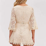Elina | Offwhite Spitzenkleid Zendoo.de