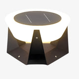 Solarbetriebene LED-Außenlampe mit geometrischem Design