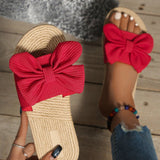 Boho Sandalen mit Schleife & Jutefußbett – Sommerlich & Bequem | Zendoo.de