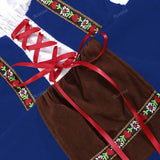 Oktoberfest Dirndl Kleid für Damen – Traditionelles Trachtenkleid mit Schürze