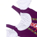 Oktoberfest Dirndl Kleid für Damen – Traditionelles Trachtenkleid mit Schürze