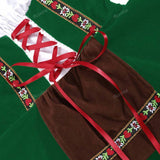 Oktoberfest Dirndl Kleid für Damen – Traditionelles Trachtenkleid mit Schürze