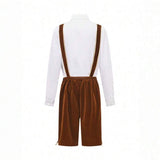 Oktoberfest Lederhosen Set für Herren – Traditionelle Trachtenhose mit Hemd