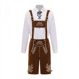 Oktoberfest Lederhosen Set für Herren – Traditionelle Trachtenhose mit Hemd