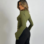 Roxana | Langärmliges Oberteil mit Spitze – Feminine Eleganz für Jeden Anlass Zendoo.de