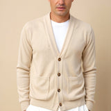 Gianni – Klassische Herren-Strickjacke in Beige