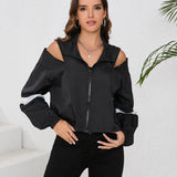 Gudula | Sportliche Windbreaker Jacke