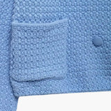 Dietlinde | Texturierte zweireihige Strickjacke