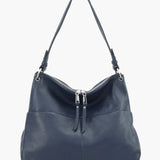 Hannelore| Hobo-Tasche aus weichem Leder mit Zipper-Verschluss