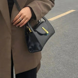 Dagmar | Modern Schwarz Mini Satchel Tasche
