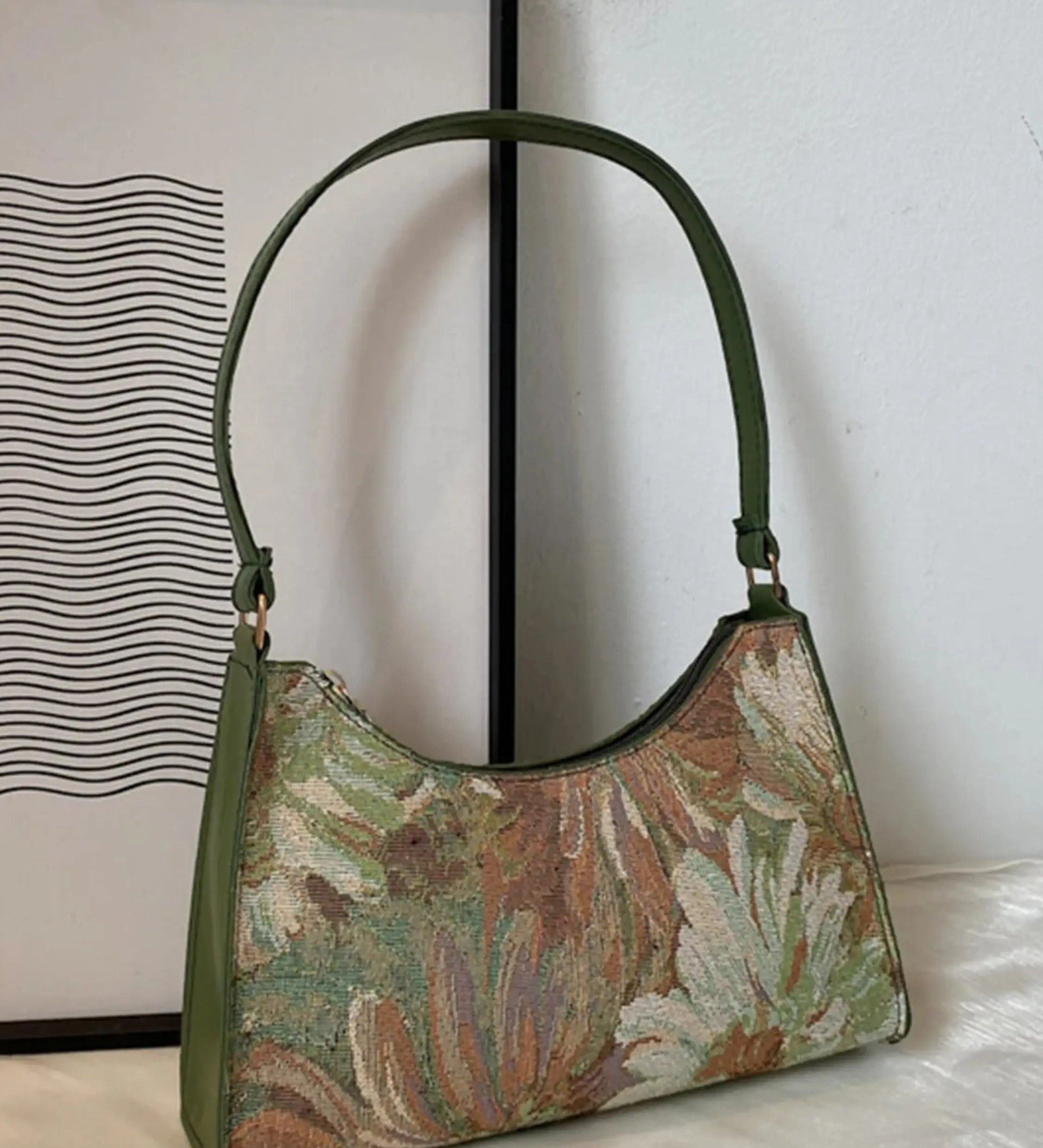Philine | Vintage Floral Tapestry Umhängetasche
