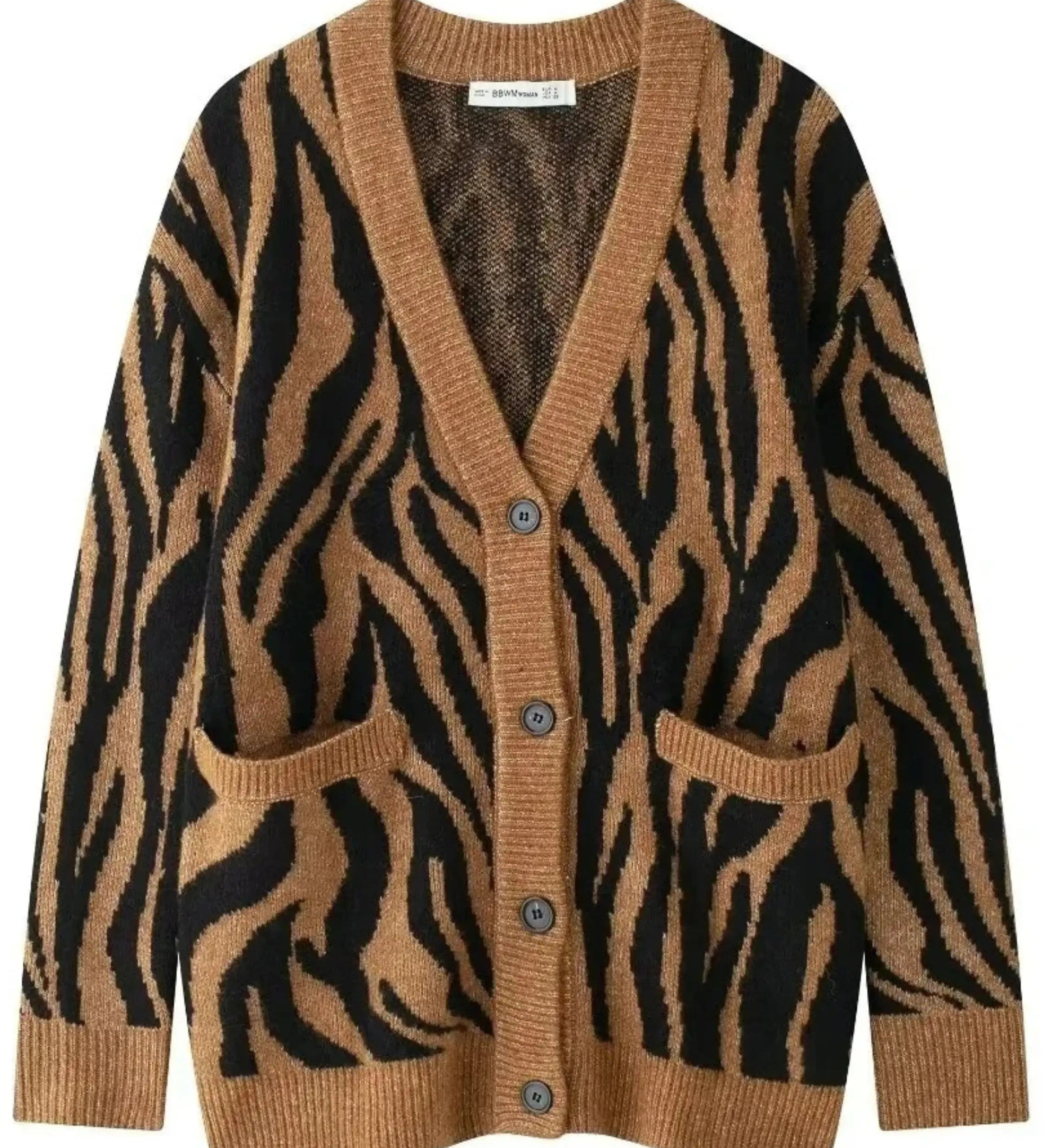 Berta | Zebra gestreiftes Strickzeug für Frauen