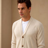 Gianni – Klassische Herren-Strickjacke in Beige