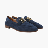 Jessica | Loafer aus Wildleder mit goldener Gliederschnalle