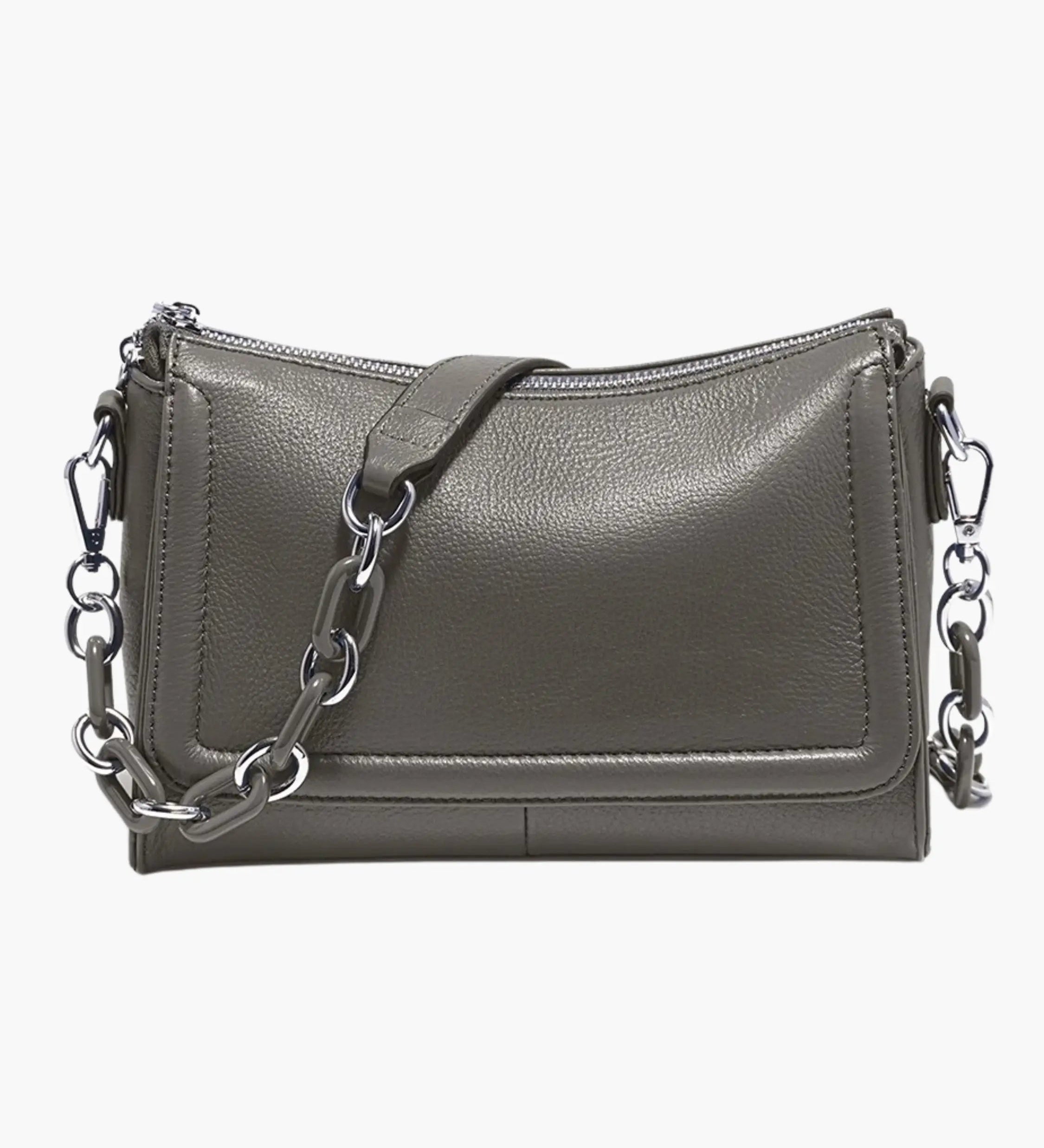 Ada | Schicke weiße Leder-Schultertasche