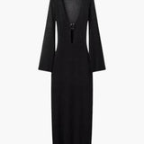 Ulrike | Lila Maxikleid aus Strick