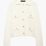 Ivonne | Texturierte Strickjacke mit Knopfleiste