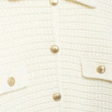 Ivonne | Texturierte Strickjacke mit Knopfleiste