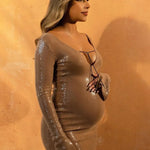 Olivia | Beiges Kleid Zendoo.de