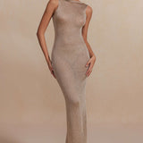 Lisa | Glamouröses Rückenfreies Maxi-Kleid – Eleganz trifft Verführung