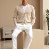Gianni – Klassische Herren-Strickjacke in Beige