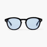 Jayden | Schwarzer Rahmen Runde Sonnenbrille für Männer