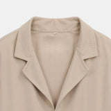 Lorenzo – Minimalistische Herren-Hemdjacke in Beige