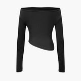 Daniela | Elegantes Zweiteiler-Set mit Asymmetrischem Oberteil & Weiten Hosen