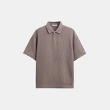 Herren-Strick-Poloshirt – Strukturierter Smart-Casual-Look