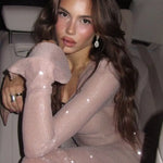 Olivia | Beiges Kleid Zendoo.de