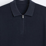 Elegantes Strickpolo mit Reißverschluss